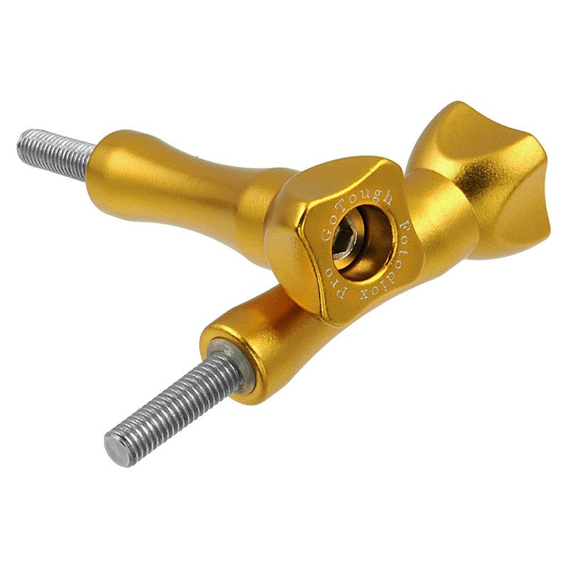 GoTough Long 45mm Gold Metal Thumbscrew for GoPro Cameras
