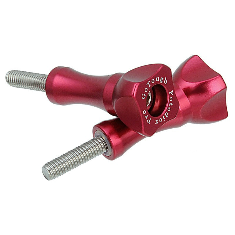 GoTough Medium 35mm Red Metal Thumbscrew for GoPro Cameras