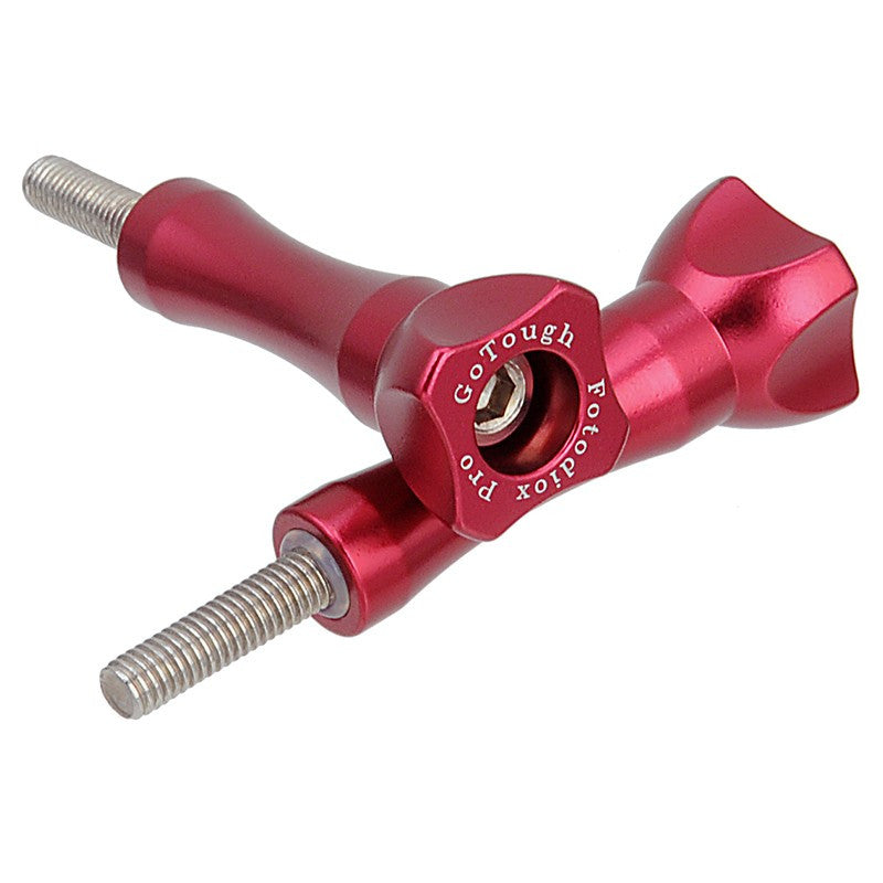 GoTough Long 45mm Red Metal Thumbscrew for GoPro Cameras