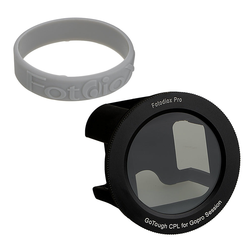 Fotodiox GoTough Silicone Mount with Circular Polarizer (CPL) Filter for GoPro HERO & HERO5 Session Camera