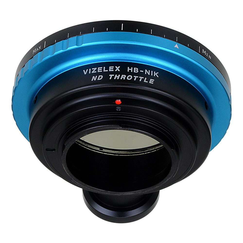 Vizelex ND Throttle Lens Mount Adapter - Hasselblad V-Mount SLR Lens to Nikon F Mount SLR Camera Body with Built-In Variable ND Filter (2 to 8 Stops)
