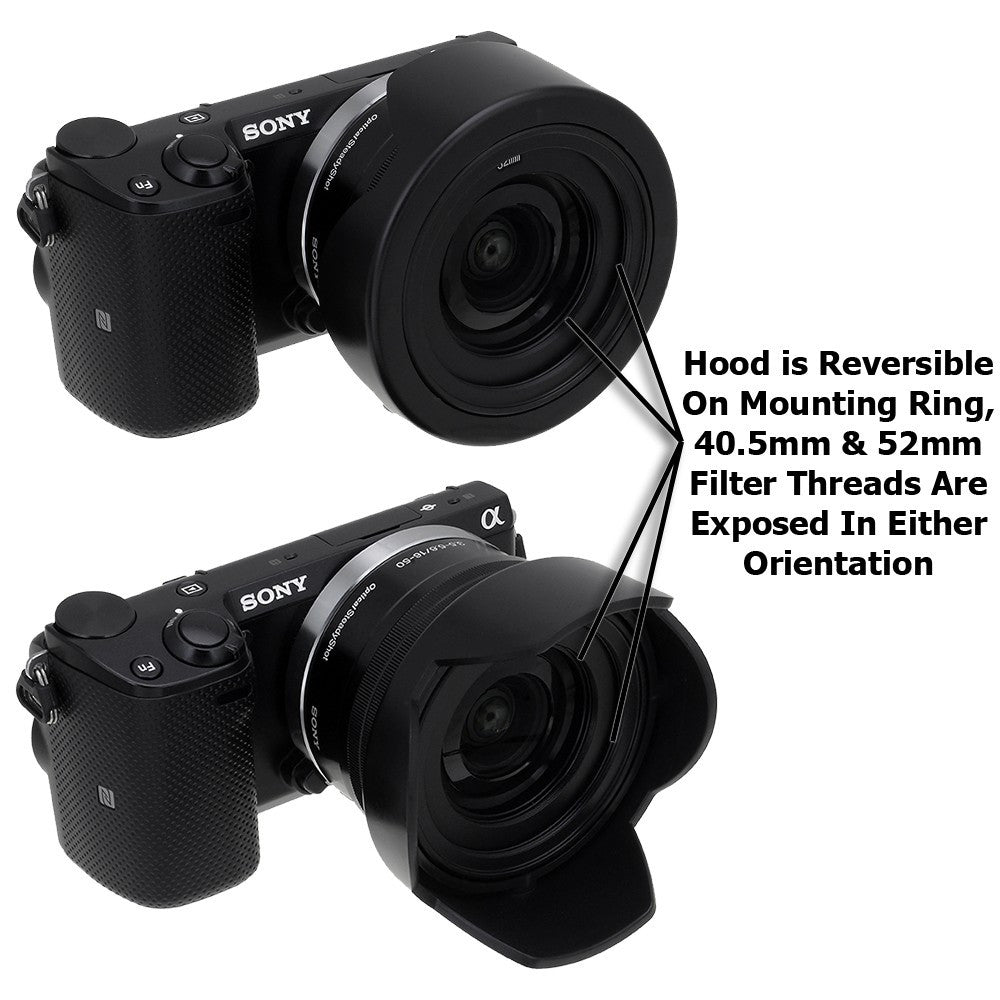 Fotodiox Reversible Lens Hood Kit 40.5mm / 52mm