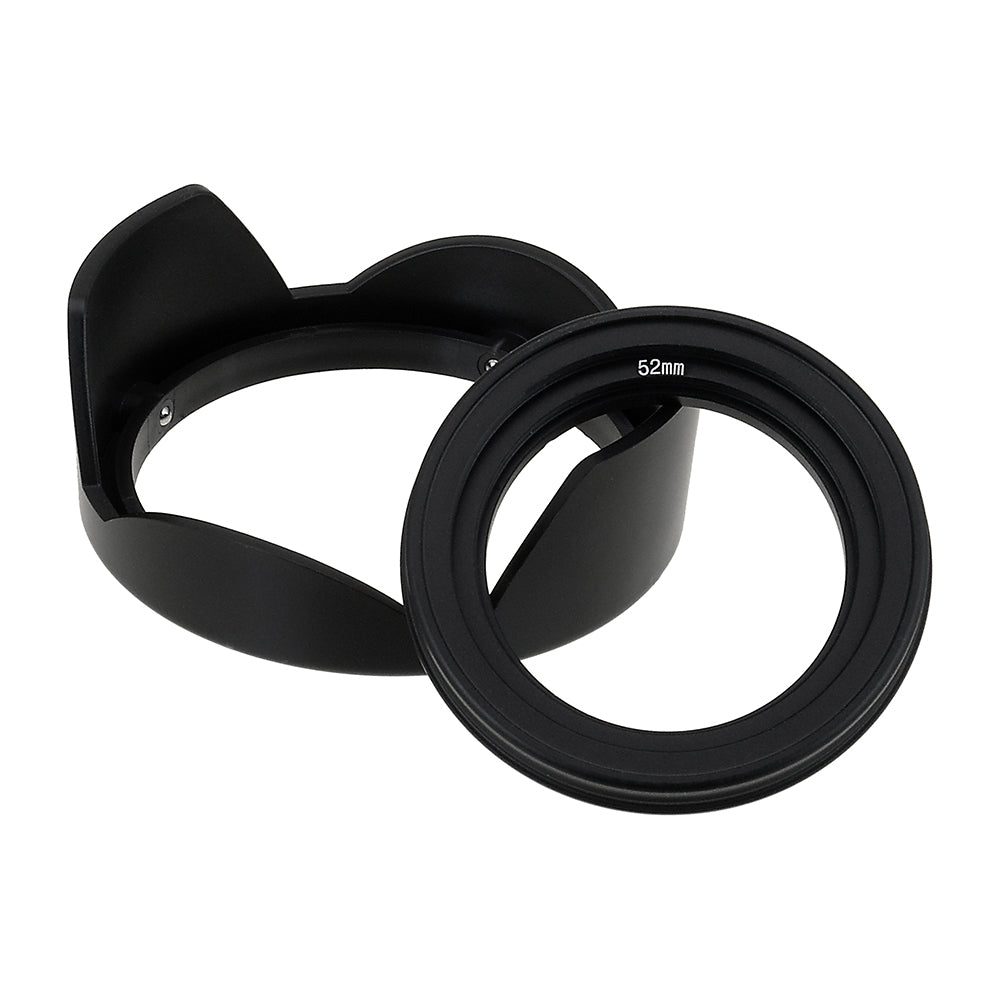 Fotodiox Reversible Lens Hood Kit for Lumix G Vario 14-42mm f/3.5-5.6 II APSH. MEGA O.I.S. Kit Lens, Reversible Tulip Flower Hood w/Cap f/MFT Kit Lenses