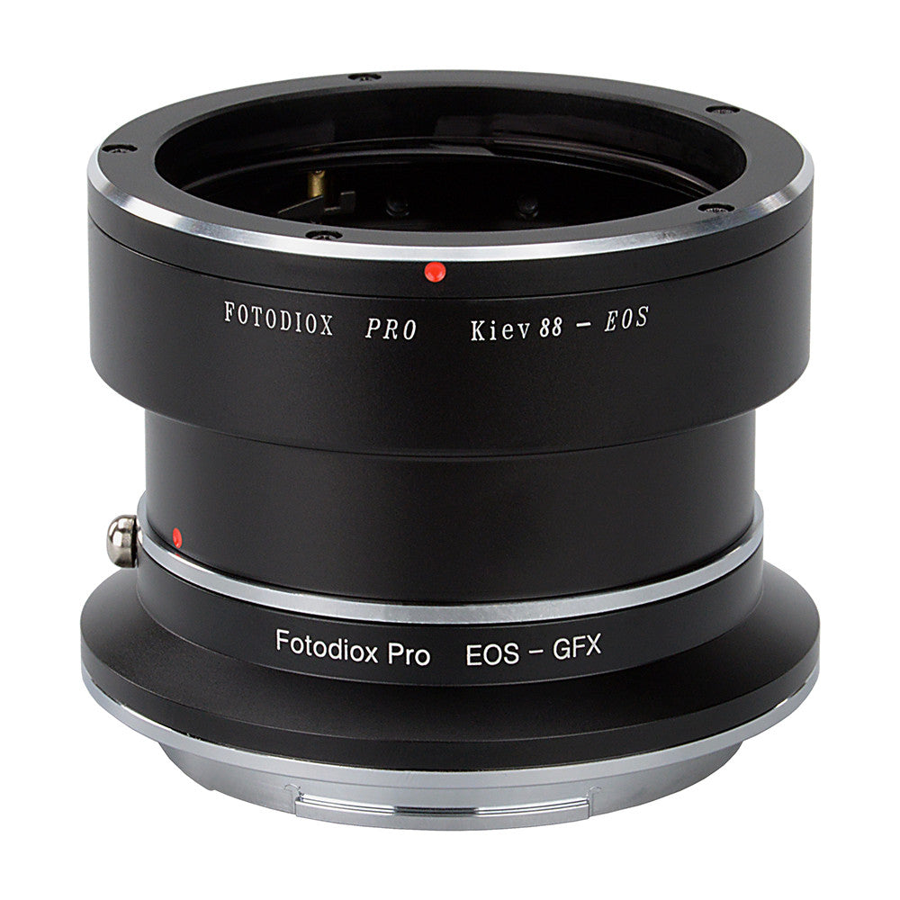 Fotodiox Pro Lens Mount Double Adapter, Kiev 88 SLR and Canon EOS (EF / EF-S) D/SLR Lenses to Fujifilm G-Mount GFX Mirrorless Digital Camera Systems (such as GFX 50S and more)