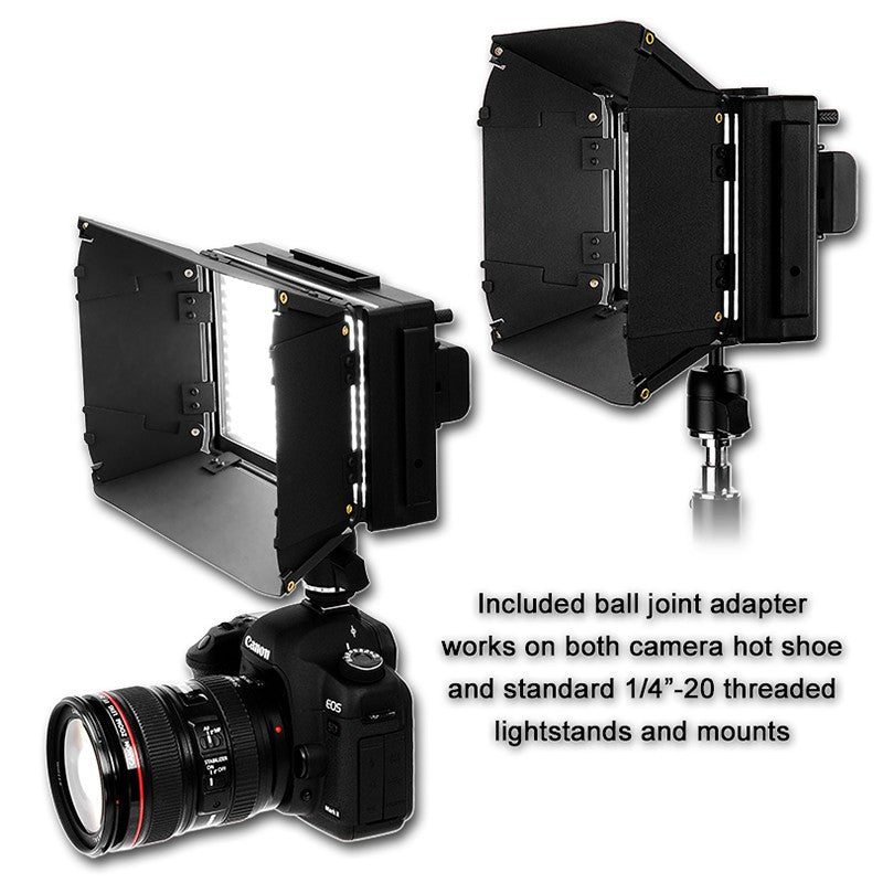 Fotodiox Pro LED-312DS, Professional 312 LED Dimmable Bicolor Adjustable Photo Video Light Kit