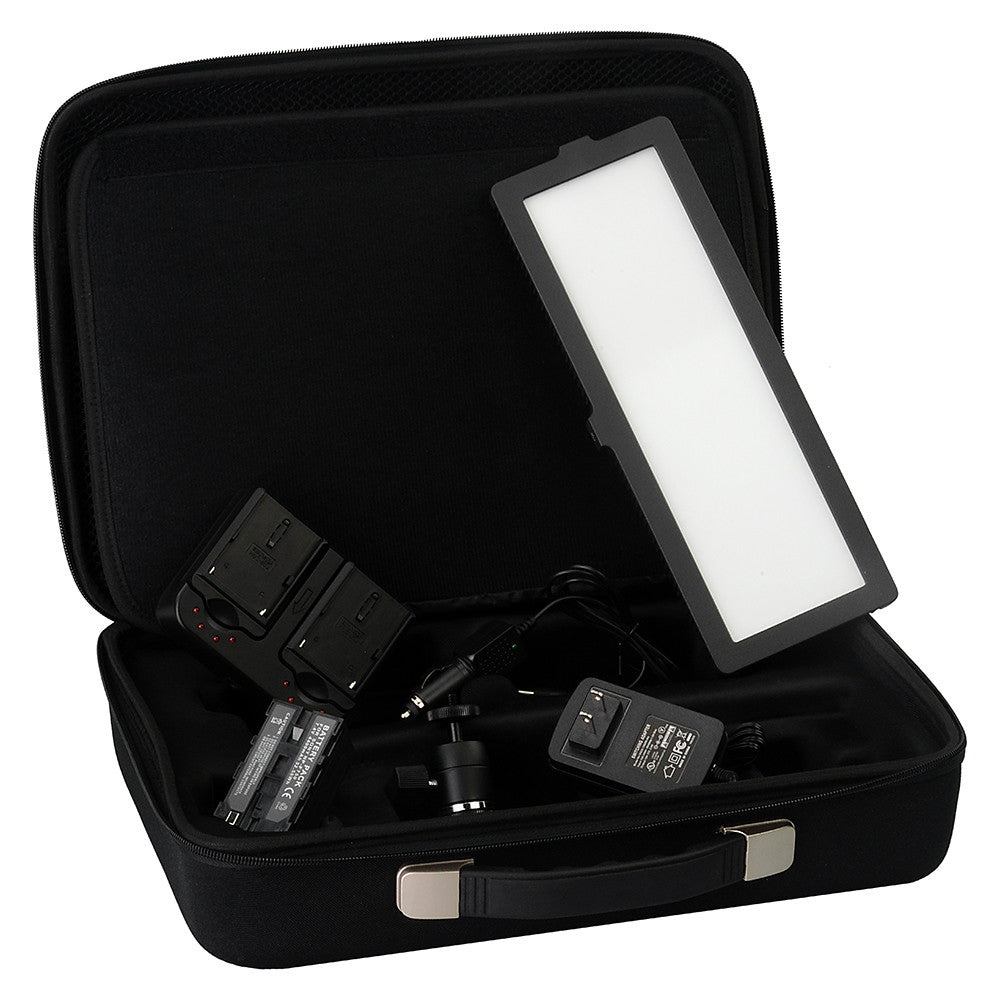Fotodiox Pro FlapJack LED C-200L Edge Light - 4x11in Long Rectangle Ultra-thin, Ultrabright, Daylight LED Photo/Video Light Kit **Clearance**