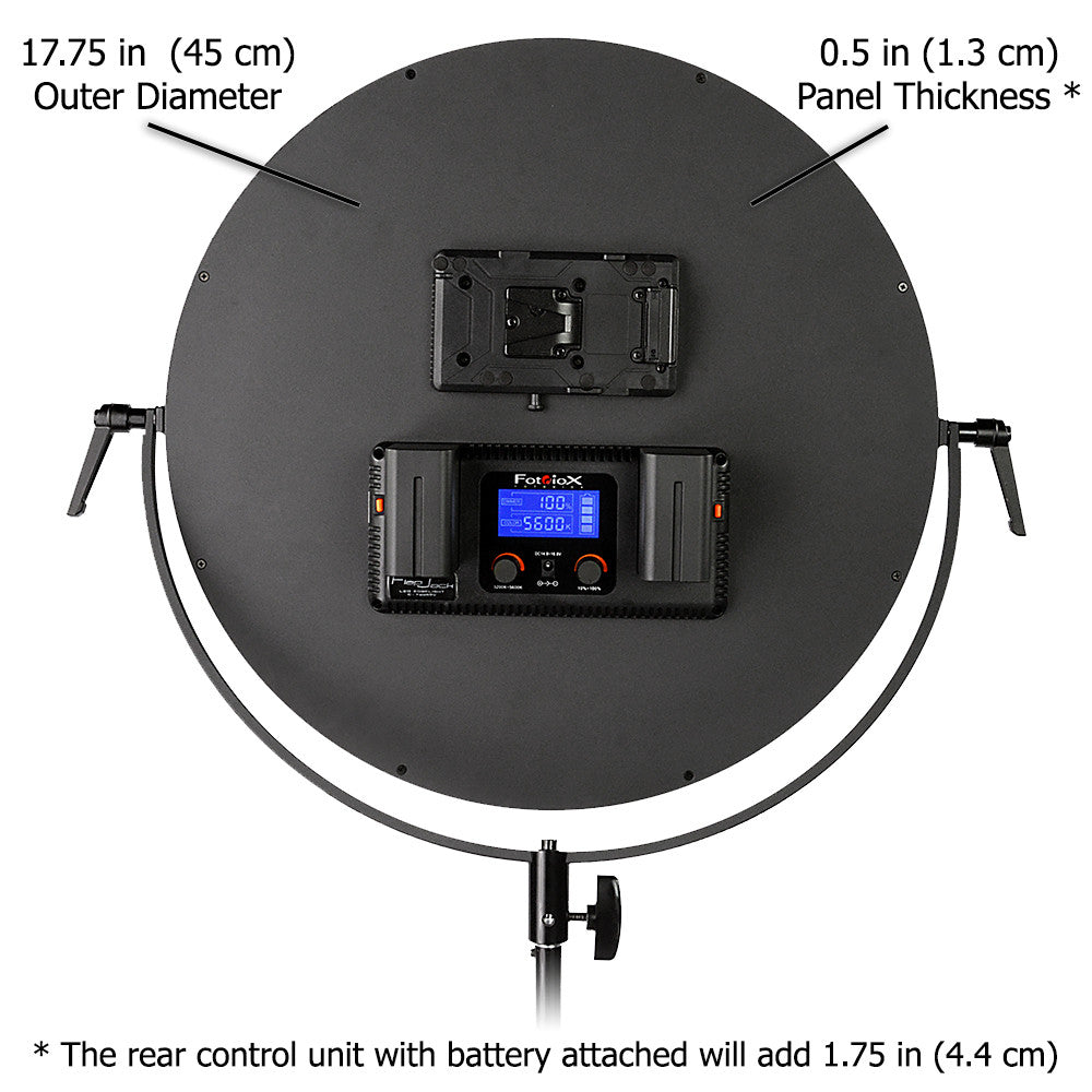 Fotodiox Pro FlapJack LED C-700RSV Bicolor Studio Edge Light