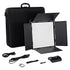 Fotodiox Pro FlapJack Studio 1.5x1.5 LED C-818ASV Bicolor Edge Light - 18x18in Square Ultra-thin, Ultrabright, Dual Color LED Photo/Video Light Kit
