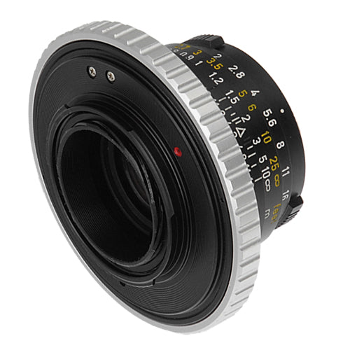 Fotodiox Lens Mount Macro Adapter - Leica M Rangefinder Lens to Fujifilm Fuji X-Series Mirrorless Camera Body with Variable Close Focus