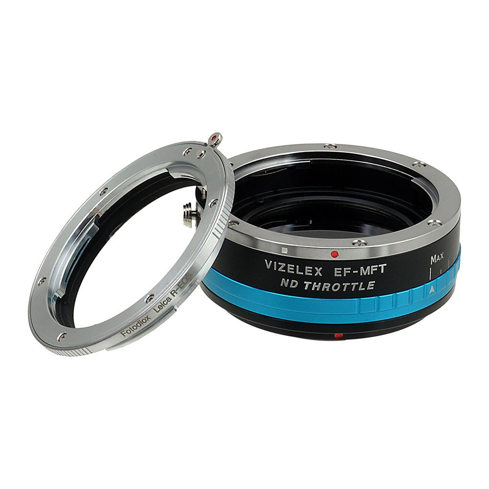 Leica R SLR Lens to MFT (Micro-4/3, M4/3) Mount Camera Bodies, with Built-In Variable ND Filter (2-Stop to 8-Stops)