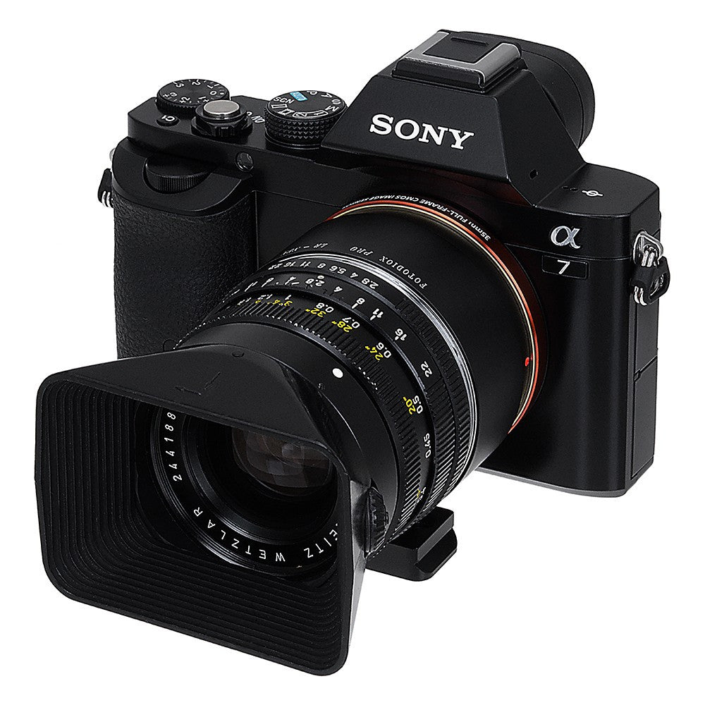Fotodiox Pro Lens Mount Adapter Leica R SLR Lens to Sony Alpha E-Mount Mirrorless Camera Body