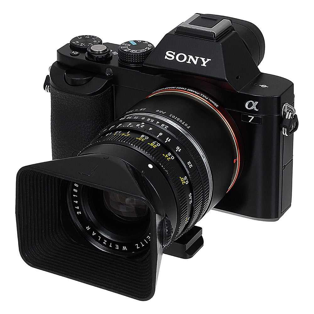 Fotodiox Pro Lens Mount Adapter - Leica R SLR Lens to Sony Alpha E-Mount Mirrorless Camera Body