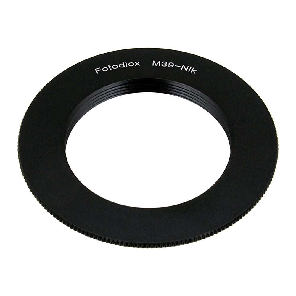 Fotodiox Lens Mount Adapter - M39 (x1mm Pitch TPI is 25.4) Screw Mount Russian M39 Thread Mount Lens to Nikon F Mount SLR Camera Body