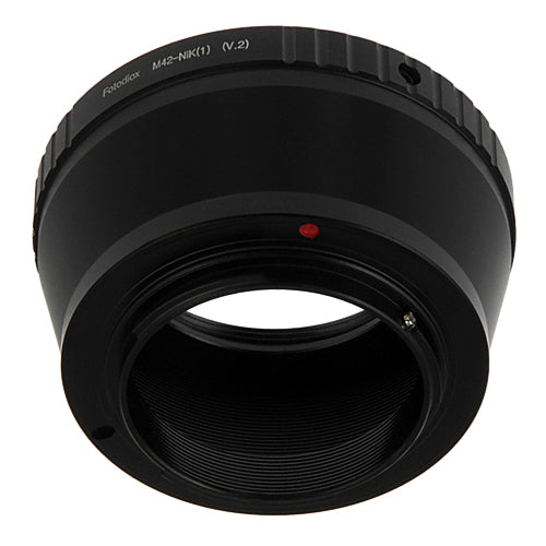 Fotodiox Lens Adapter - Compatible with M42 (Type 2) Screw Mount SLR Lenses to Nikon 1-Series Mirrorless Cameras
