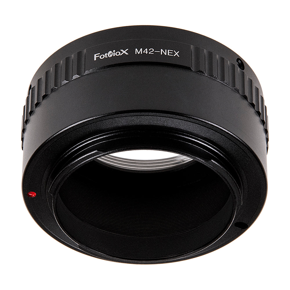 Fotodiox Lens Mount Adapter - M42 Type 2 (42mm x1 Screw Mount) to Sony Alpha E-Mount Mirrorless Camera Body