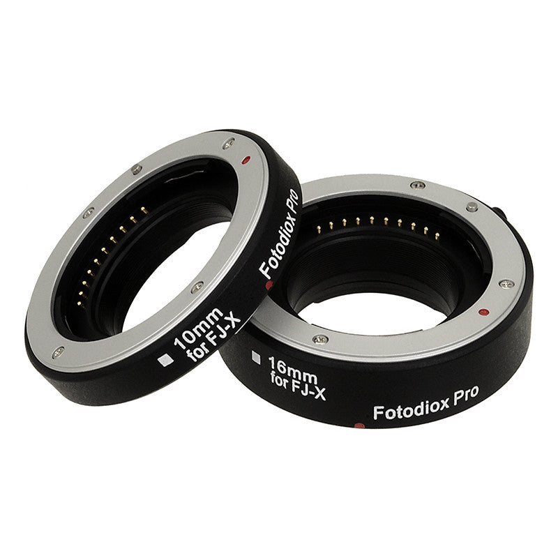 Fotodiox Pro Automatic Macro Extension Tube Set for Fujifilm X-Series Mirrorless Cameras for Extreme Close-up Photography