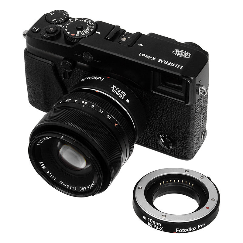Fotodiox Pro Automatic Macro Extension Tube Set for Fujifilm X-Series Mirrorless Cameras for Extreme Close-up Photography