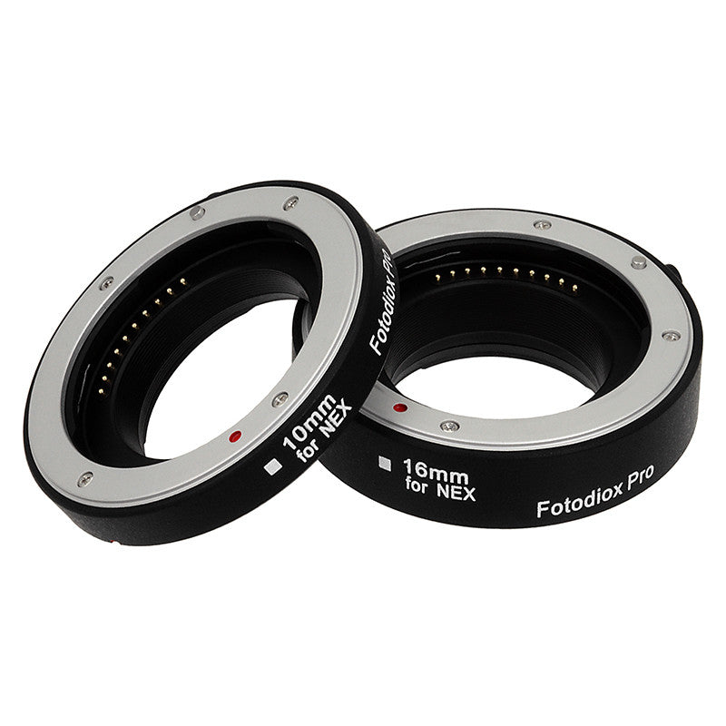 Fotodiox Pro Automatic Macro Extension Tube Set for Sony Alpha E-Mount Mirrorless Cameras for Extreme Close-up Photography