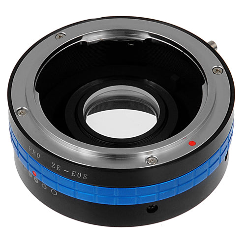 Fotodiox Pro Lens Mount Adapter - Mamiya 35mm (ZE) SLR Lens to Canon EOS (EF, EF-S) Mount SLR Camera Body, with Built-In Aperture Control Dial