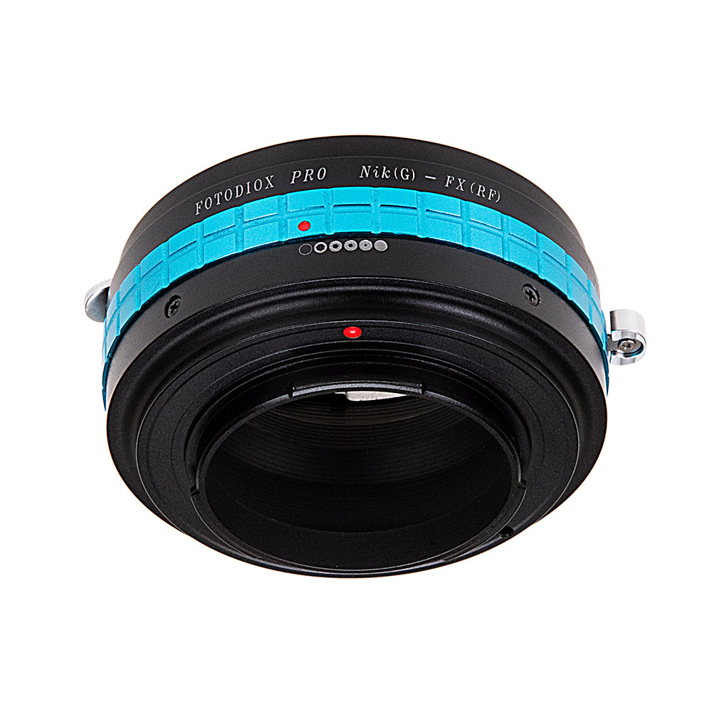 Fotodiox Pro Lens Mount Adapter - Nikon Nikkor F Mount G-Type D/SLR Lens to Fujifilm Fuji X-Series Mirrorless Camera Body, with Built-In Aperture Control Dial