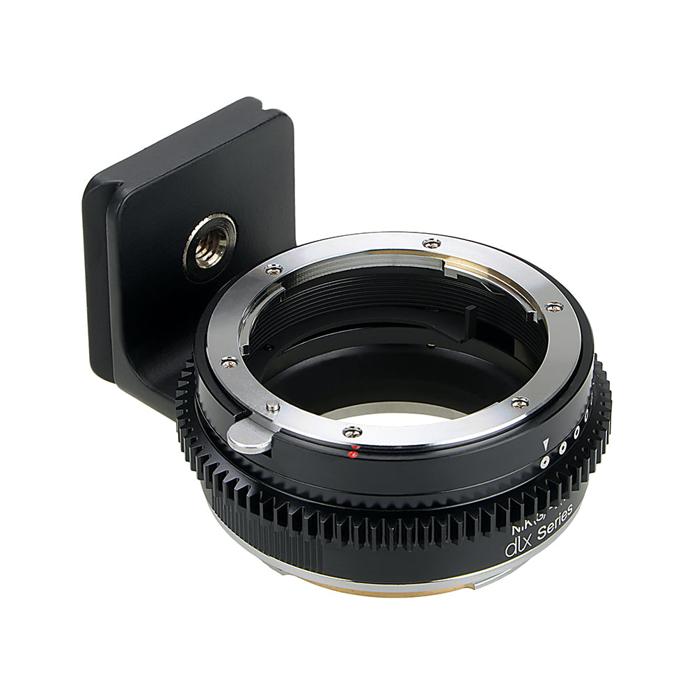 Fotodiox DLX Lens Adapter - Compatible with Nikon F Mount G-Type D/SLR Lenses to Leica L-Mount (TL/SL) Mirrorless Cameras, with Long-Throw De-Clicked Aperture Control