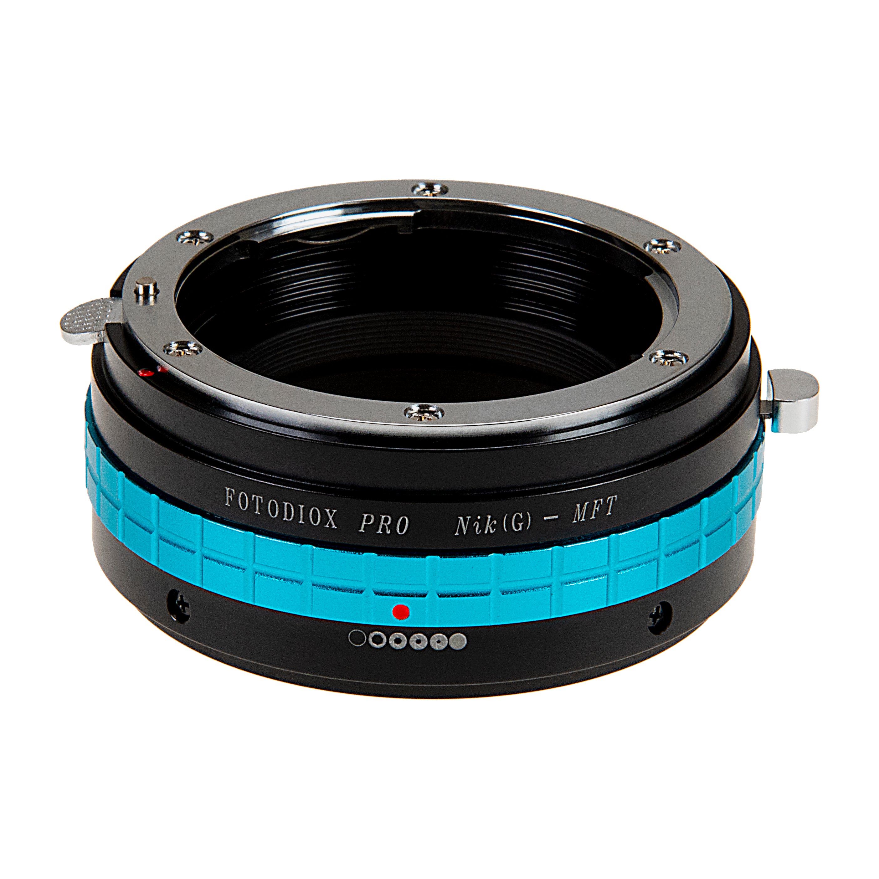 Fotodiox Pro Lens Mount Adapter - Nikon Nikkor F Mount G-Type D/SLR Lens to Micro Four Thirds (MFT, M4/3) Mount Mirrorless Camera Body, with Built-In Aperture Control Dial