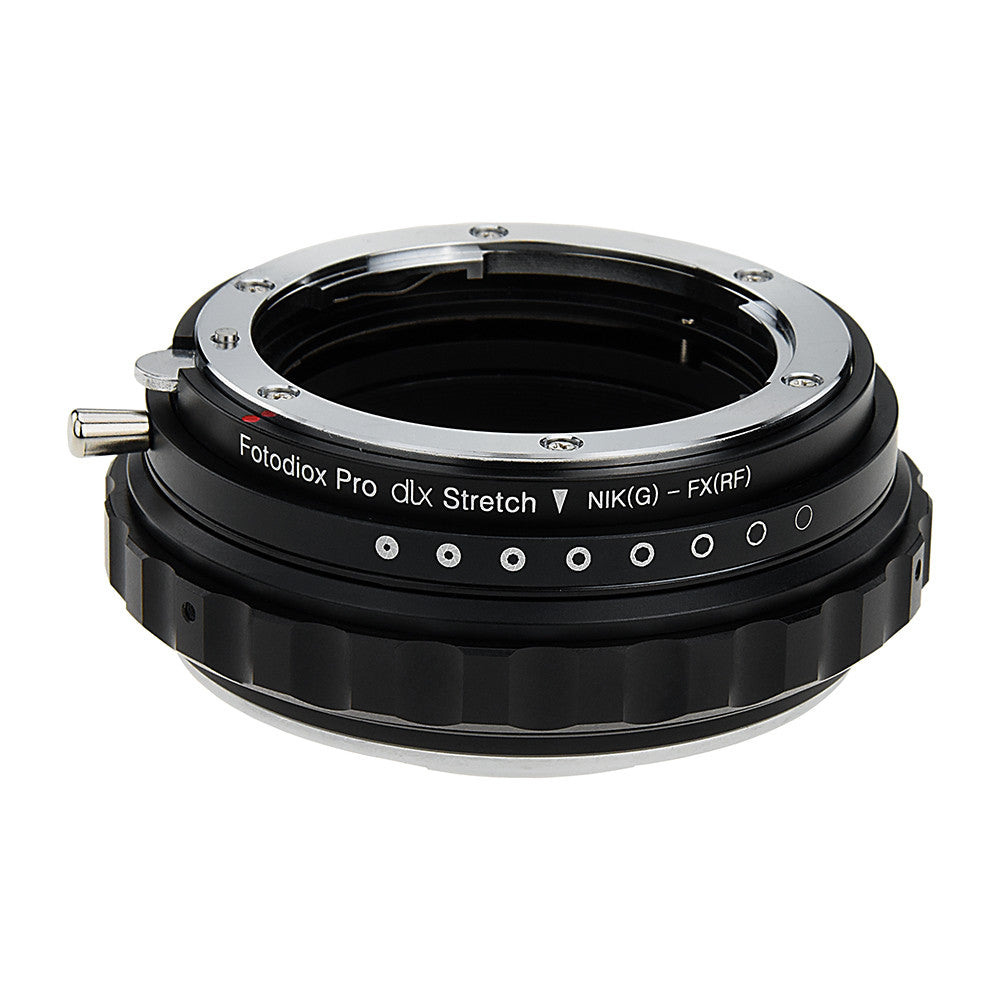 Fotodiox DLX Stretch Lens Mount Adapter - Nikon Nikkor F Mount G-Type D/SLR Lens to Fujifilm Fuji X-Series Mirrorless Camera Body with Macro Focusing Helicoid and Magnetic Drop-In Filters