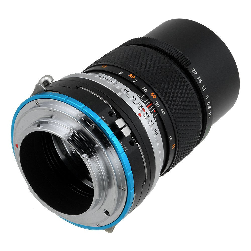 Fotodiox Pro Lens Mount Shift Adapter - Olympus Zuiko (OM) 35mm SLR Lens to Sony Alpha E-Mount Mirrorless Camera Body