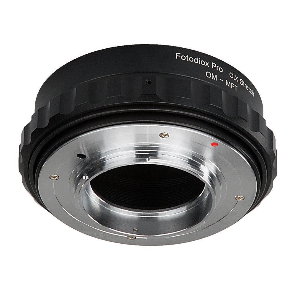 Fotodiox DLX Stretch Lens Mount Adapter - Olympus Zuiko (OM) 35mm SLR Lens to Micro Four Thirds (MFT, M4/3) Mount Mirrorless Camera Body with Macro Focusing Helicoid and Magnetic Drop-In Filters