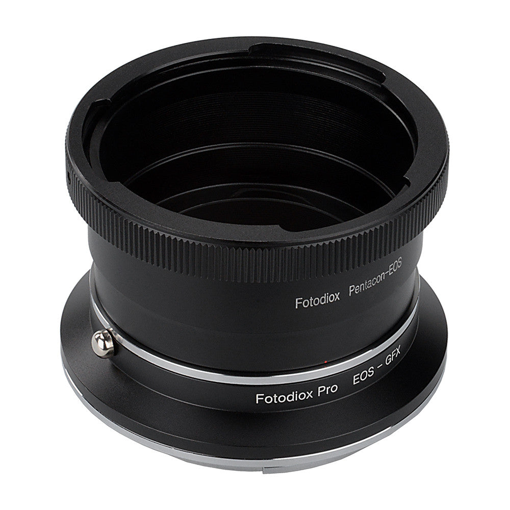 Fotodiox Pro Lens Mount Double Adapter, Pentacon 6 (Kiev 60) SLR and Canon EOS (EF / EF-S) D/SLR Lenses to Fujifilm G-Mount GFX Mirrorless Digital Camera Systems (such as GFX 50S and more)