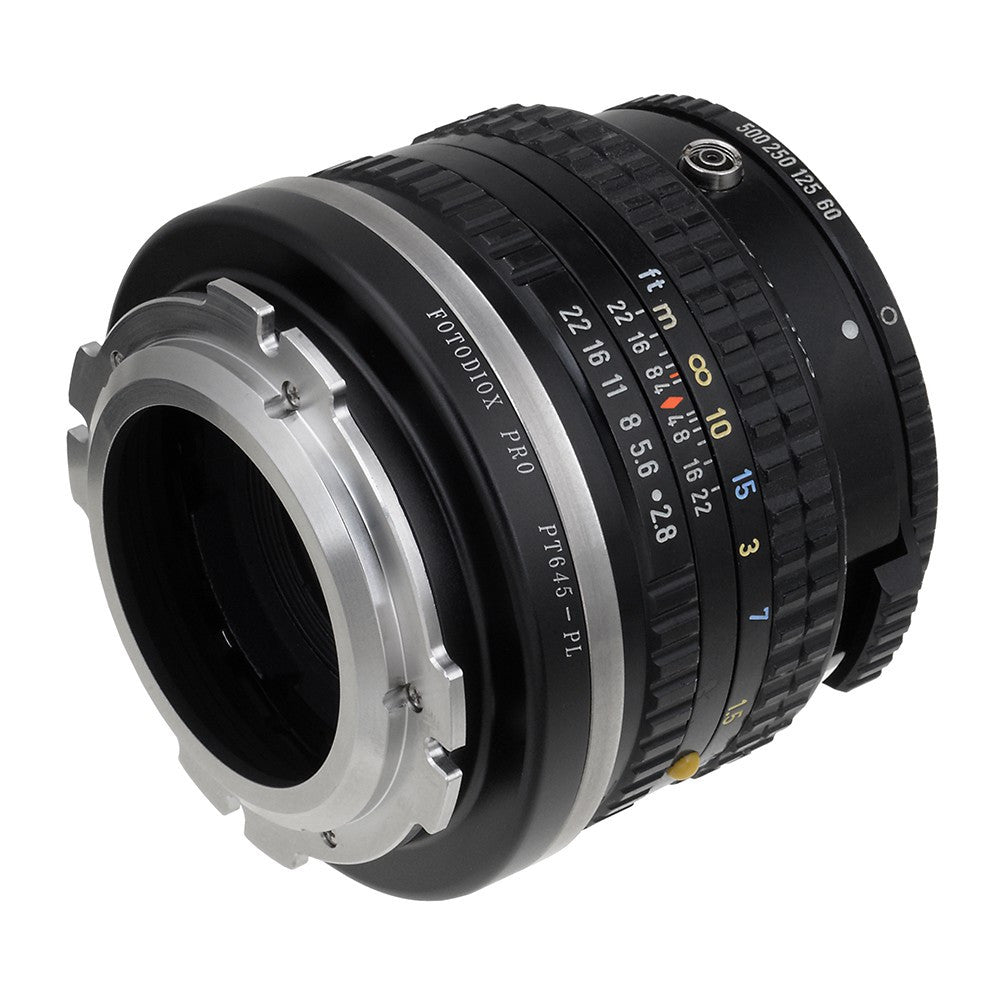Fotodiox Pro Lens Adapter - Compatible with Pentax 645 (P645) Mount SLR Lenses to Arri PL (Positive Lock) Mount Cameras