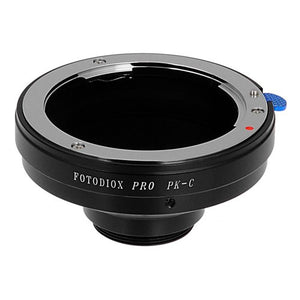 Pentax K Mount (PK) SLR Lens to C-Mount (1" Screw Mount) Cine & CCTV Mount Camera Bodies