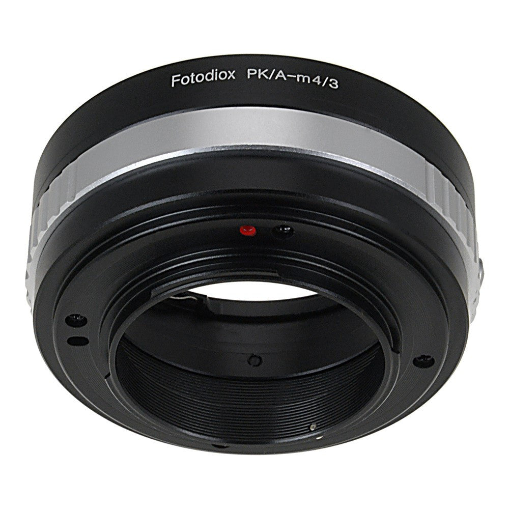 Fotodiox Lens Mount Adapter - Pentax K Mount (PK) SLR Lens to Micro Four  Thirds (MFT, M4/3) Mount Mirrorless Camera Body, with Built-In Aperture