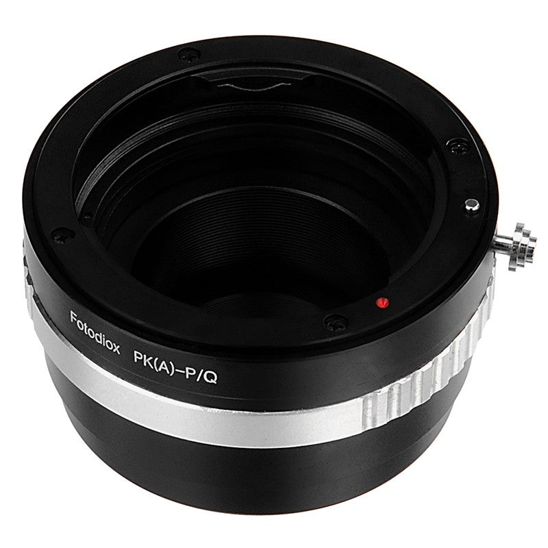 Fotodiox Lens Mount Adapter - Pentax K AF Mount (PKAF) DSLR Lens to Pentax Q (PQ) Mount Mirrorless Camera Bodies with Built-In Aperture Control Dial