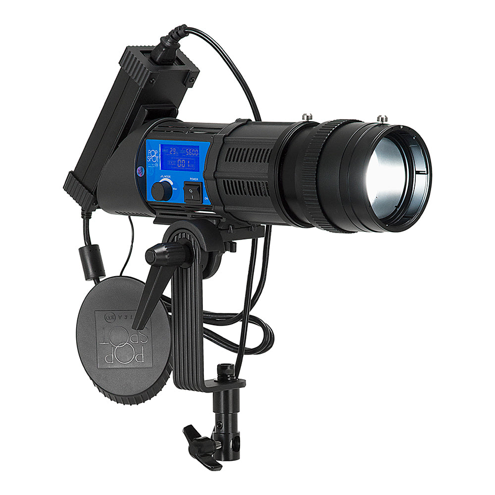 Fotodiox Pro PopSpot Ultra 100 Bi-Color - Focusing LED Light Kit, High-Intensity Dual Color LED 3200k-5600k Focusable Spot Light for Still and Video