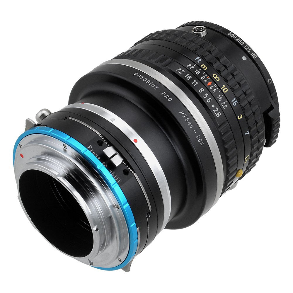 Fotodiox Pro Lens Mount Shift Double Adapter - Pentax 645 (P645) Mount SLR Lens to Sony Alpha E-Mount Mirrorless Camera Body