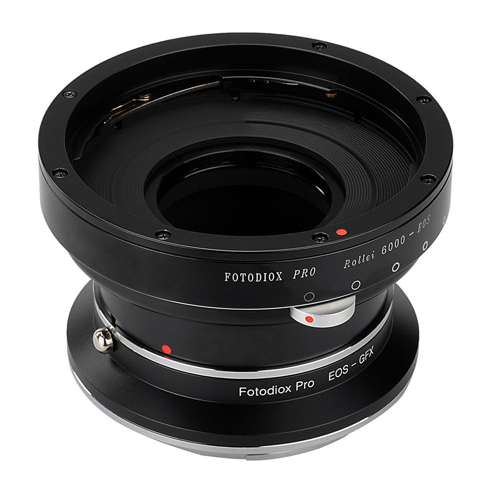 Fotodiox Pro Lens Mount Double Adapter - Rollei 6000 (Rolleiflex) Series and Canon EOS (EF / EF-S) D/SLR Lenses to Fujifilm Fuji G-Mount GFX Mirrorless Digital Camera Systems (such as GFX 50S and more)