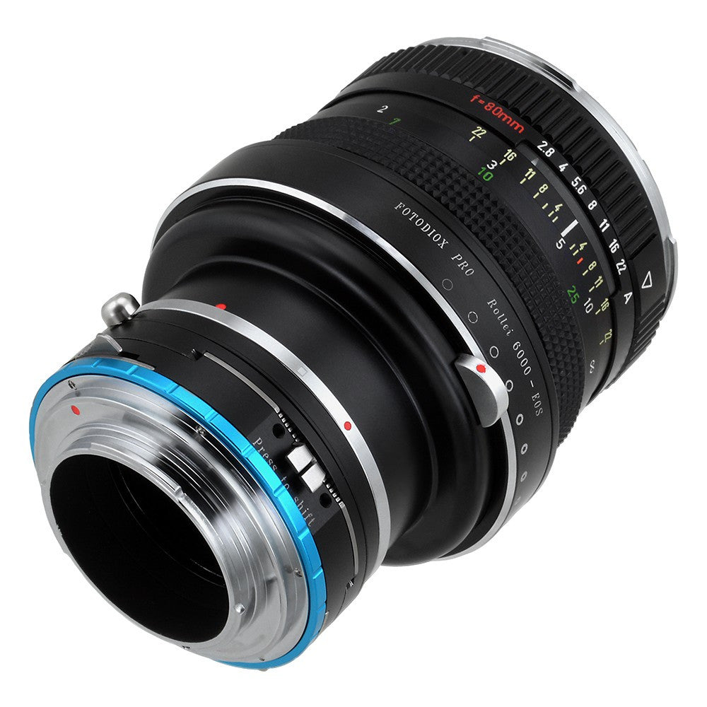 Fotodiox Pro Lens Mount Shift Double Adapter - Rollei 6000 (Rolleiflex) Series and Canon EOS (EF / EF-S) D/SLR Lenses to Sony Alpha E-Mount Mirrorless Camera Body