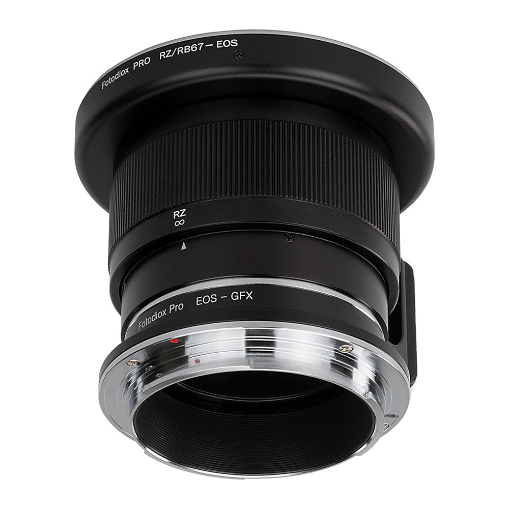 Fotodiox Pro Lens Mount Double Adapter, Mamiya RB67/RZ67 Mount and Canon EOS (EF / EF-S) D/SLR Lenses to Fujifilm G-Mount GFX Mirrorless Digital Camera Systems (such as GFX 50S and more)