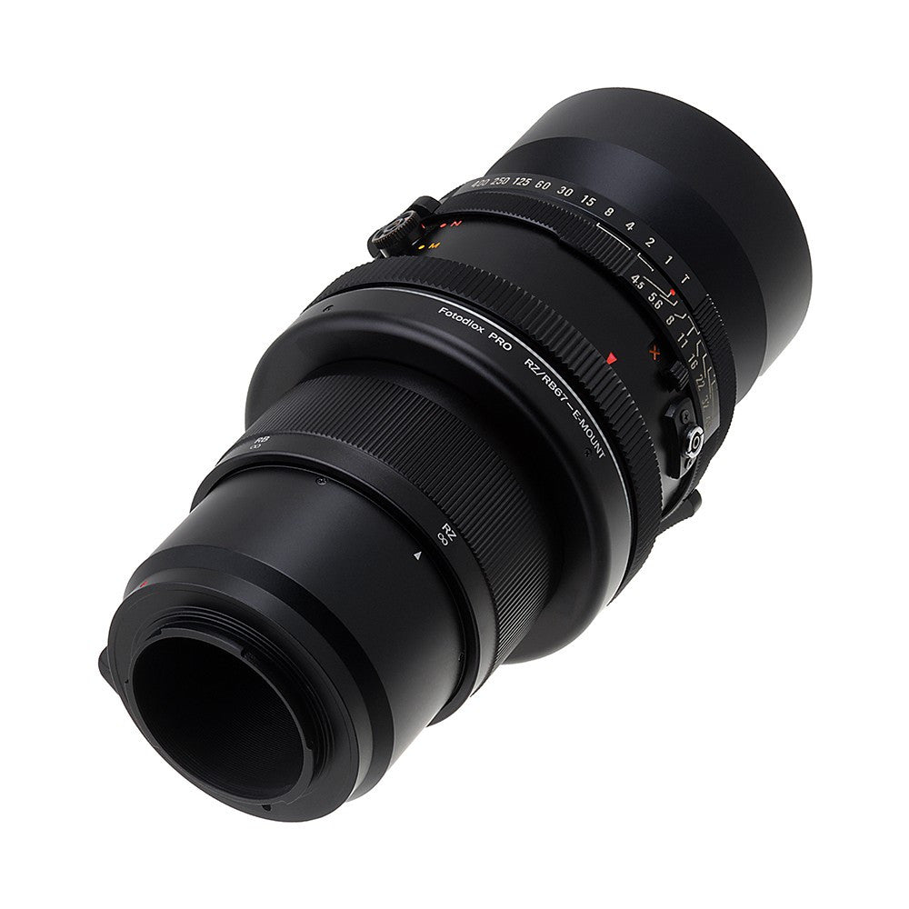 Fotodiox Pro Lens Mount Adapter - Mamiya RB67/RZ67 Mount SLR Lens to Sony Alpha E-Mount Mirrorless Camera Body