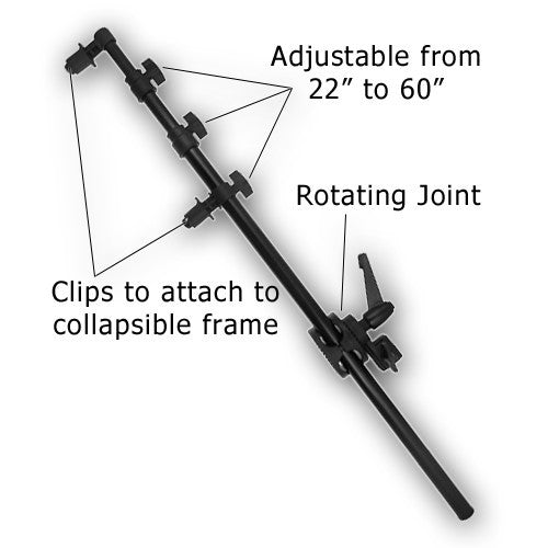 60" Reflector Arm w/ Universal Grip