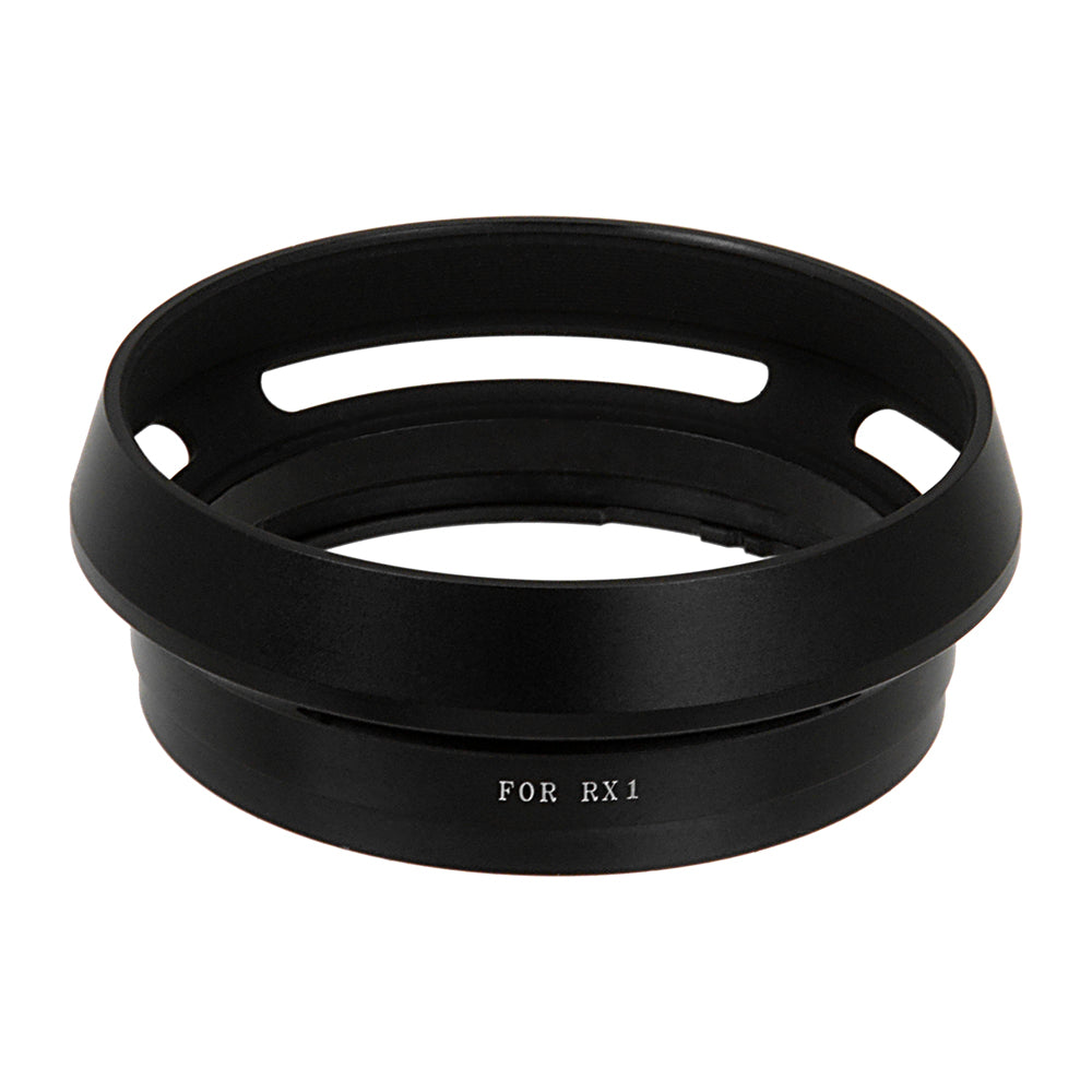 Fotodiox Lens Hood for the Sony Cyber-Shot DSC-RX1/RX1R/RX1R II, Metal Bayonet Lens Hood for the Sony RX1, RX1R, RX1RII Digital Cameras (replaces Sony LHP1)