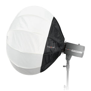 Fotodiox Lantern Softbox with Speedotron Speedring for Speedotron Black and Brown Line - Collapsible Globe Softbox with Partial Silver Reflective Interior and Soft Diffusion Panels