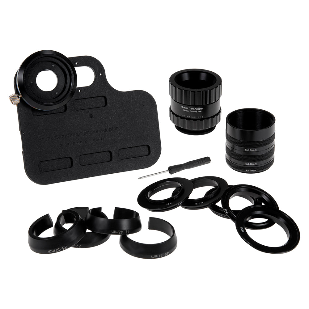 Scope Cam Adapter Kit from Fotodiox Pro - Camera and Smartphone Adapter Mount for Spotting Scopes
