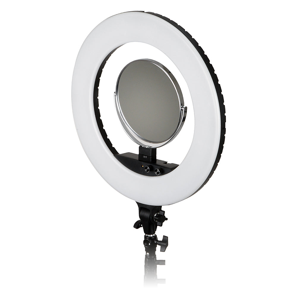 Fotodiox Selfie Starlite Vlog Light - 18in Bi-Color Dimmable LED Ring Light for Portrait, Photography, Makeup, YouTube, Live Streaming Video and more