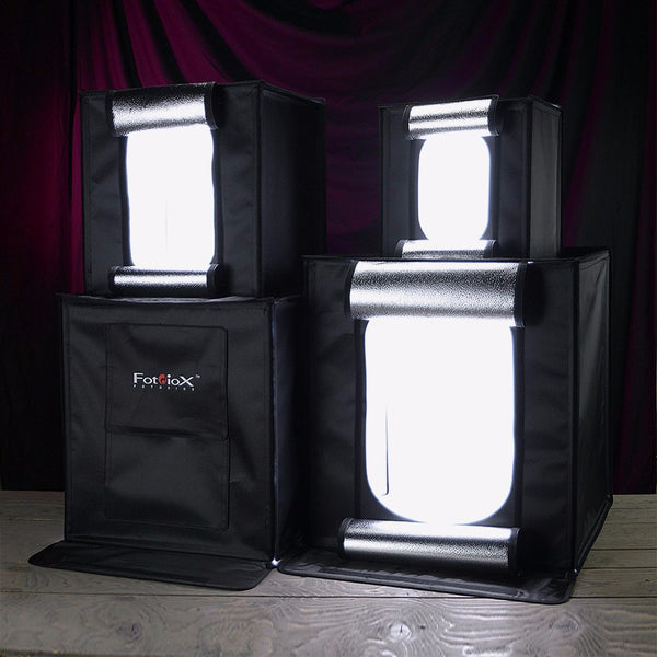 Fotodiox Studio Da Tavolo LED Per Fotografia - Kit Completo Con Fondali E Luci Dimmerabili - Foto 9
