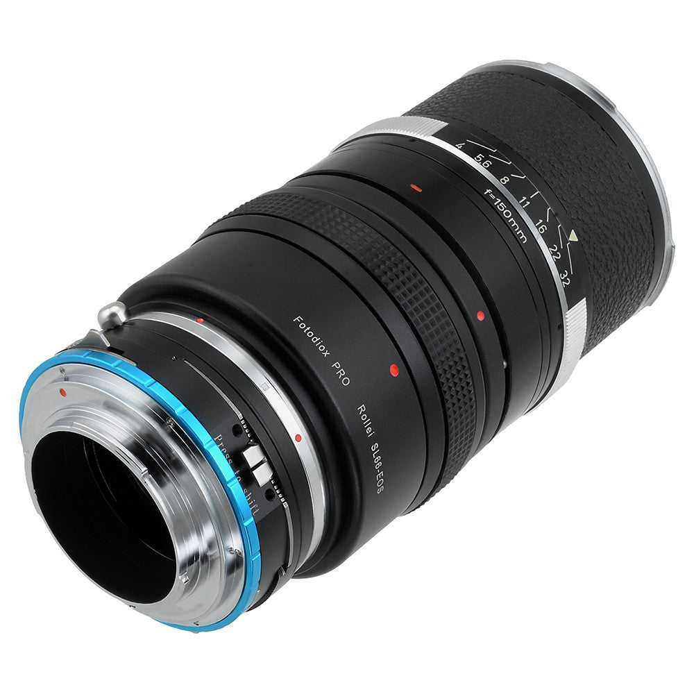 Fotodiox Pro Lens Mount Double Shift Adapter - Rolleiflex SL66 Series and Canon EOS (EF / EF-S) D/SLR Lenses to Sony Alpha E-Mount Mirrorless Camera Body with Built-In Focusing Helicoid