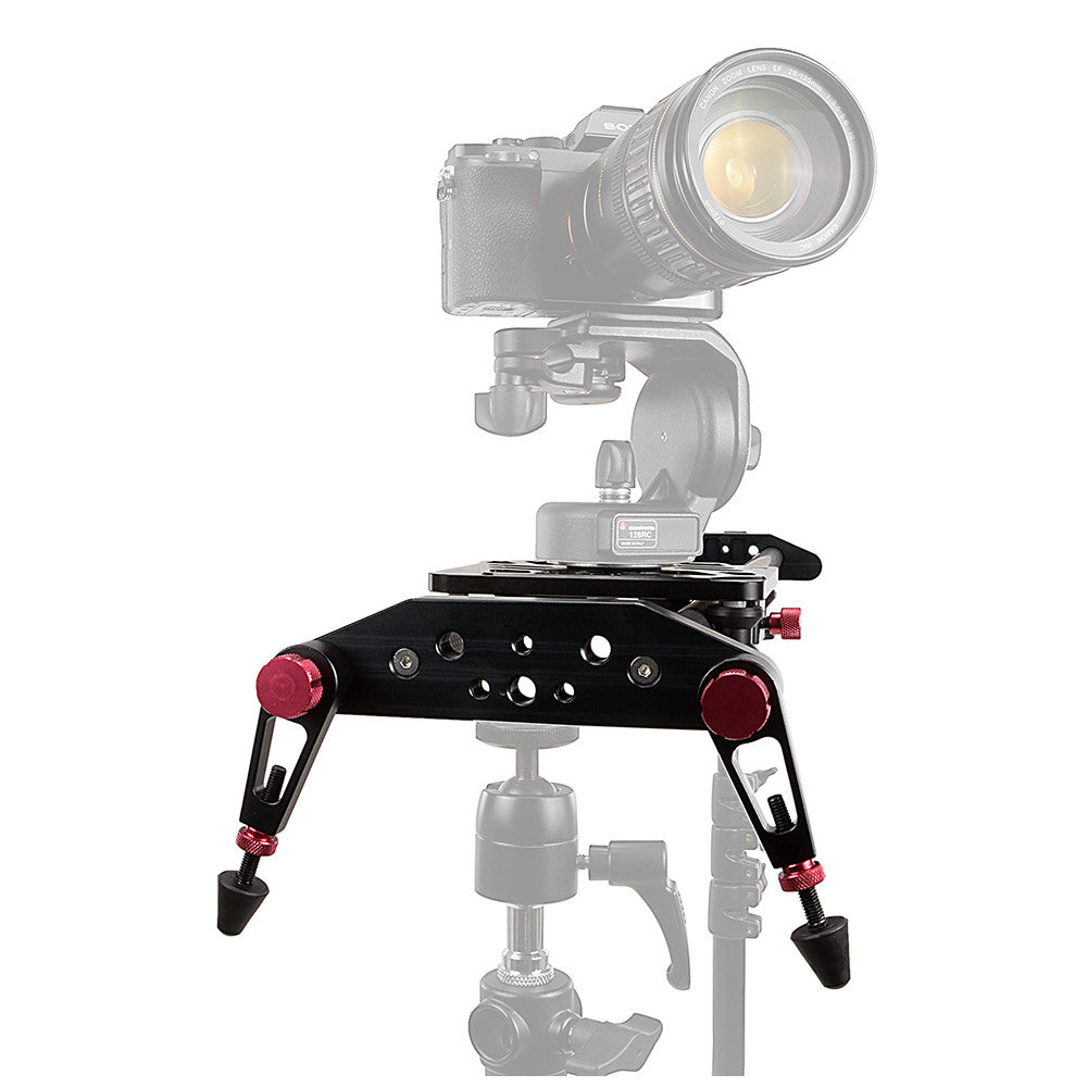 Fotodiox Pro SlideCam Elite- Advanced Video Slider Stabilizer, DSLR Camera Track Slider, Dual Stabilization Rail System, Adjustable Legs and Carrying Case