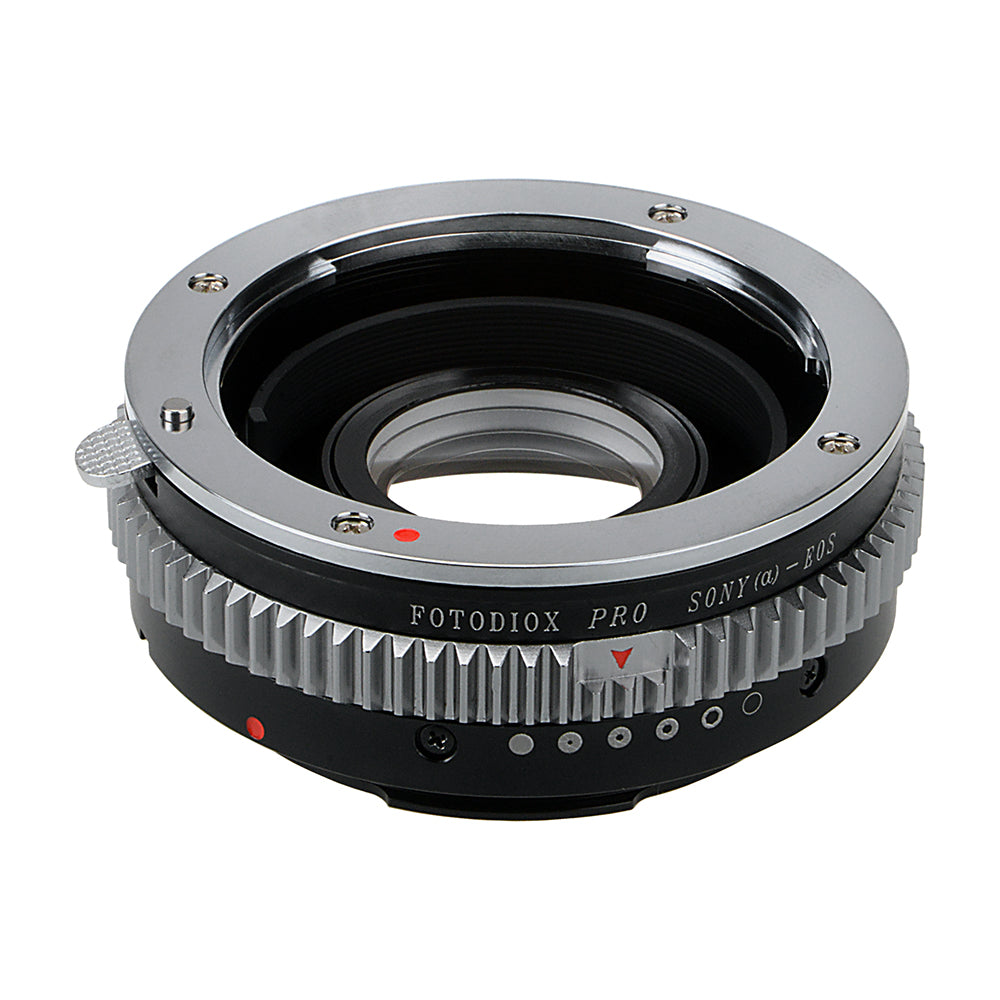 Fotodiox Pro Lens Mount Adapter Compatible with Sony Alpha A-Mount (and Minolta AF) DSLR Lens to Canon EOS (EF/EF-S) Mount DSLR Camera Body - with Aperture Control and Gen10 Focus Confirmation Chip