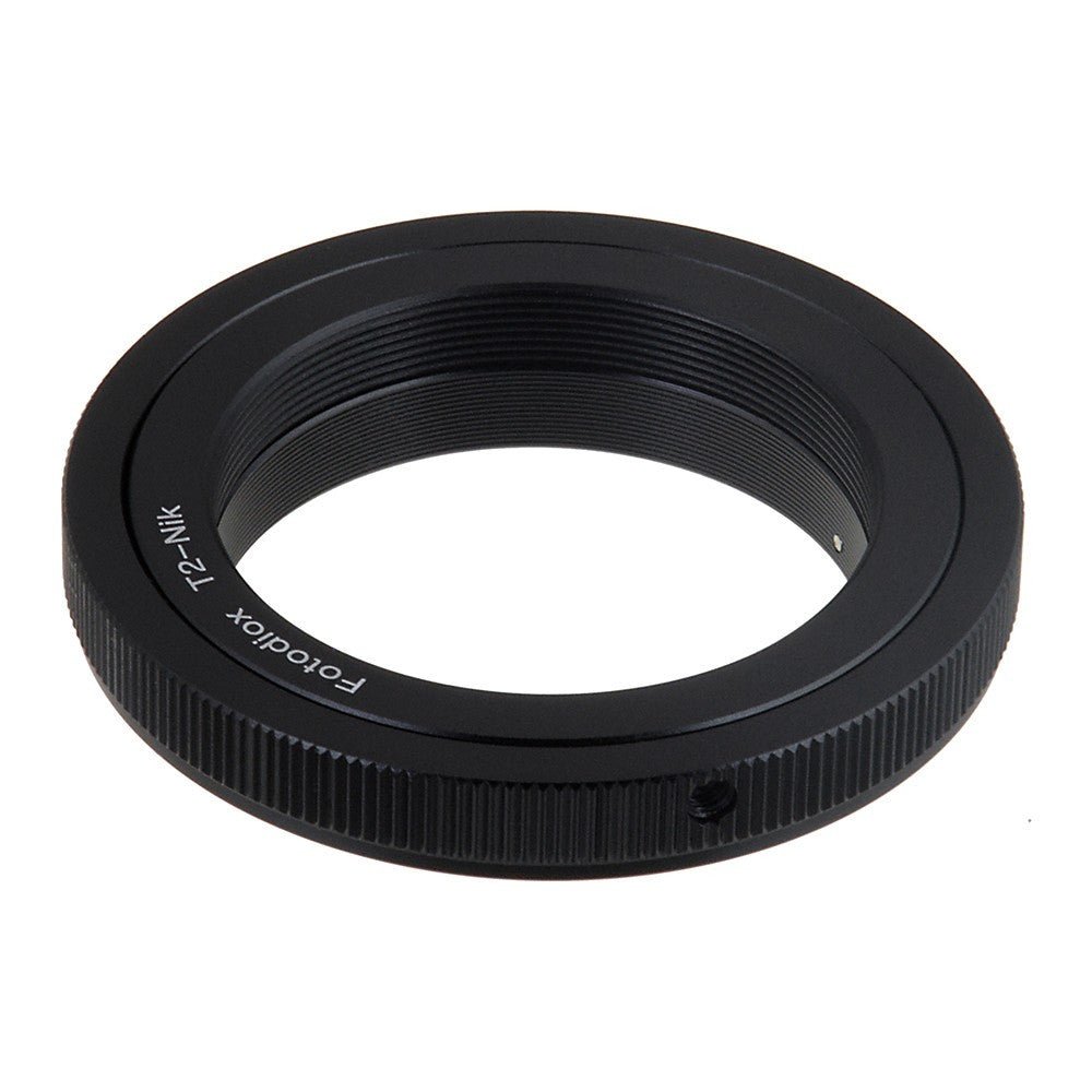 Fotodiox Lens Mount Adapter - T-Mount (T / T-2) Screw Mount SLR Lens to Nikon F Mount SLR Camera Body